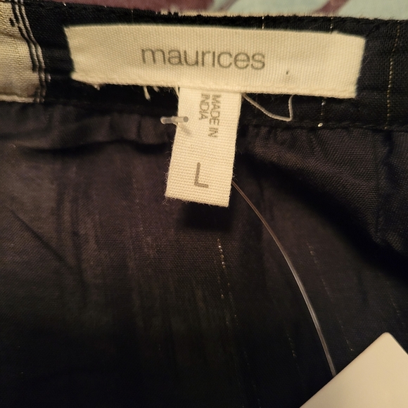 Maurices Black & White Dress With Gold Accents NWT - Picture 13 of 16